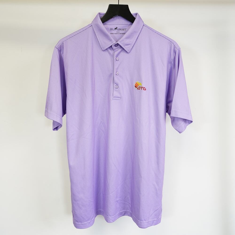 Horn Legend HL Sport Interlink Golf Polo Shirt Men's M Bamboo Charcoal Luxury